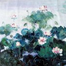 Lotus 28x28 in.  Oil Painting Canvas Art Wall Decor modern202