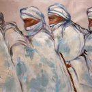 Arab 24x48 in.  Oil Painting Canvas Art Wall Decor modern001