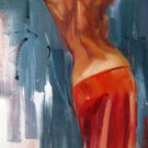 Beauty 24x48 in.  Oil Painting Canvas Art Wall Decor modern005