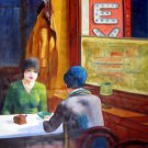 Rep. Edward Hopper 24x48 in.  Oil Painting Canvas Art Wall Decor modern05D