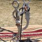 Frog Port Roller Curb Bit Engraved German Silver Copper Overlay Slobber Chains