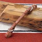 Harness Leather Double Buckle Curb Strap Made in USA Berlin Custom Leather NWT