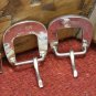 Pair NOS HARRIS Silverworks 5/8" Buckle Sets 3-piece Sterling Silver Plate