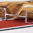 Korsteel Copper and Steel Jointed Roller Snaffle Dee Bit 4-3/4" Light Use EUC