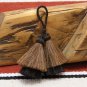 Double 3" Tassel Mule Tail Cut Black and Sorrel NEW