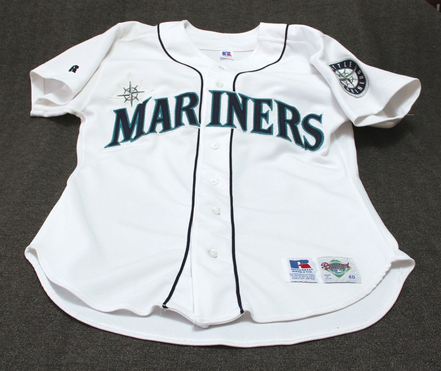 MLB Seattle Mariners 90s 大きめサイズ ゲームシャツ年代ものの古着