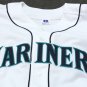 Vintage Authentic Mid 90s Seattle Mariners Home Jersey Size 40 Russell Athletic