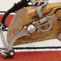 NEW Antiqued Frog Port Roller Curb Bit Engraved German Silver & Copper Overlay