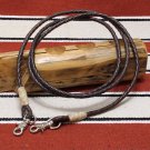 NEW Dark Oil Braided Plaited Roping Loop Rein 8.5-ft Rawhide Accents Made in USA