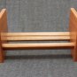 Solid Cherry Handcrafted Rack Bookshelf for Books, CDs, DVDs, 7" REEL Tapes, 45s