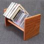 Solid Cherry Handcrafted Rack Bookshelf for Books, CDs, DVDs, 7" REEL Tapes, 45s