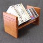 Solid Cherry Handcrafted Rack Bookshelf for Books, CDs, DVDs, 7" REEL Tapes, 45s