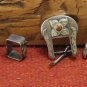 Harness Leather Slide Ear Headstall GERMAN SILVER Floral Overlay Buckles NEW