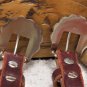 Reinsman Latigo Slide Ear Headstall with Vintage Circle Y Scalloped Buckles NWT