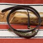 Berlin Custom Leather Dark Oil Lead Shank 1" wide w/ 30" SOLID BRASS Chain NWOT