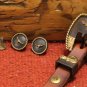 Oklahoma Maker Marked Slot Ear Headstall Iron Longhorn Buckle Conchos Unused