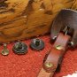 Oklahoma Maker Marked Slot Ear Headstall Iron Longhorn Buckle Conchos Unused