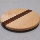 Handcrafted Walnut Maple & Purpleheart Lazy Susan 12" JK Creative Wood EUC