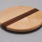 Handcrafted Walnut Maple & Purpleheart Lazy Susan 12" JK Creative Wood EUC