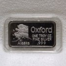 Rare 1 Troy oz .999 Silver Art Bar Oxford Alaska 1980s Big Dipper Acrylic Case