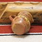 Antique Romanian Small Clay Pitcher Glazed Folk Rustic Art Decor Jug