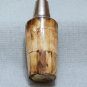 Cocktail Drink Shaker Stainless with Wood Inlay Tropical or Mid Century Decor