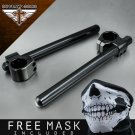 Honda Cafe Racer 12.5" Long 35mm Black Clip-on Handlebars Fork Tubes