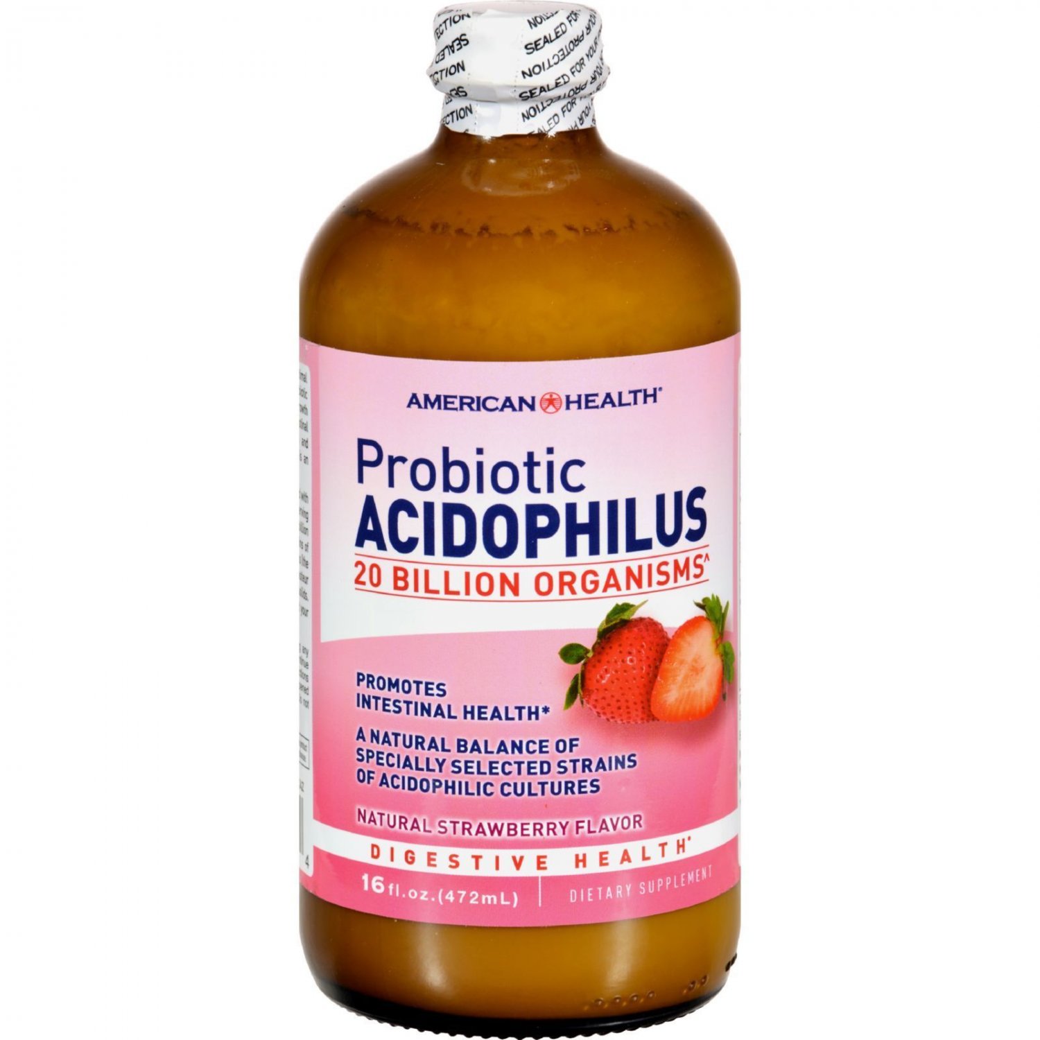 American Health Acidophilus Natural Strawberry 16 fl oz