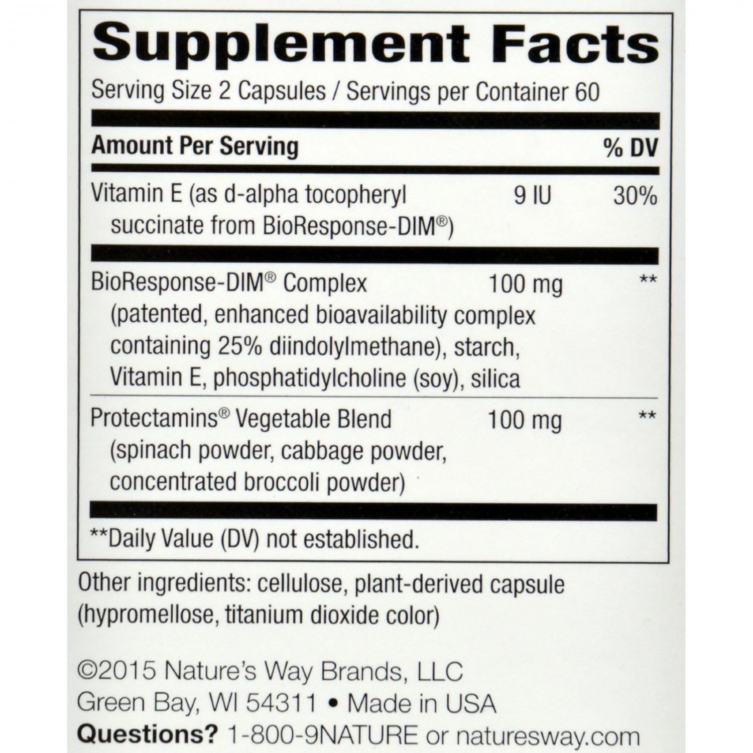 Nature's Way DIM-plus 120 Vcaps Dietary Supplements