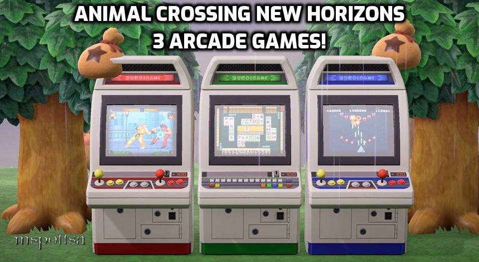 Complete All 3 Arcade Machines Bundle Lot Animal Crossing New
