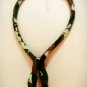 Camouflage Necklace, Fabric Necklace, Rope Necklace, Boho Necklace, Gift for Her, Birthday Gift