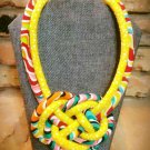 Fabric Necklace, Ankara Necklace, Boho Necklace, Statement Necklace, Gift for Her, Birthday Gift