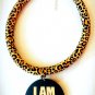 Ankara Necklace, I Am Black Excellence Necklace, Fabric Necklace, Gift for Sister, Gift for Mom