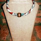 African Print Necklace, Beaded Necklace, Ankara Rope Necklace, Gift for Women, Unique Jewelry
