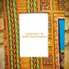 Ankara Picture Frame, African Fabric Photo Frame, Home Decor, Unique Gift for Wife, Gift for Her