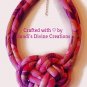 Ankara Necklace, Knot Necklace, Fabric Necklace, African Jewelry, Unique Gift for Mom, Gift for Wife