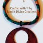 Ankara Necklace, African Fabric Necklace, Rope Necklace, Gift for Best Friend, Gift for Sister
