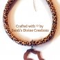 Ankara Cheetah Print Necklace, Map of Africa Fabric Necklace, Gift for Friend, Gift for Her