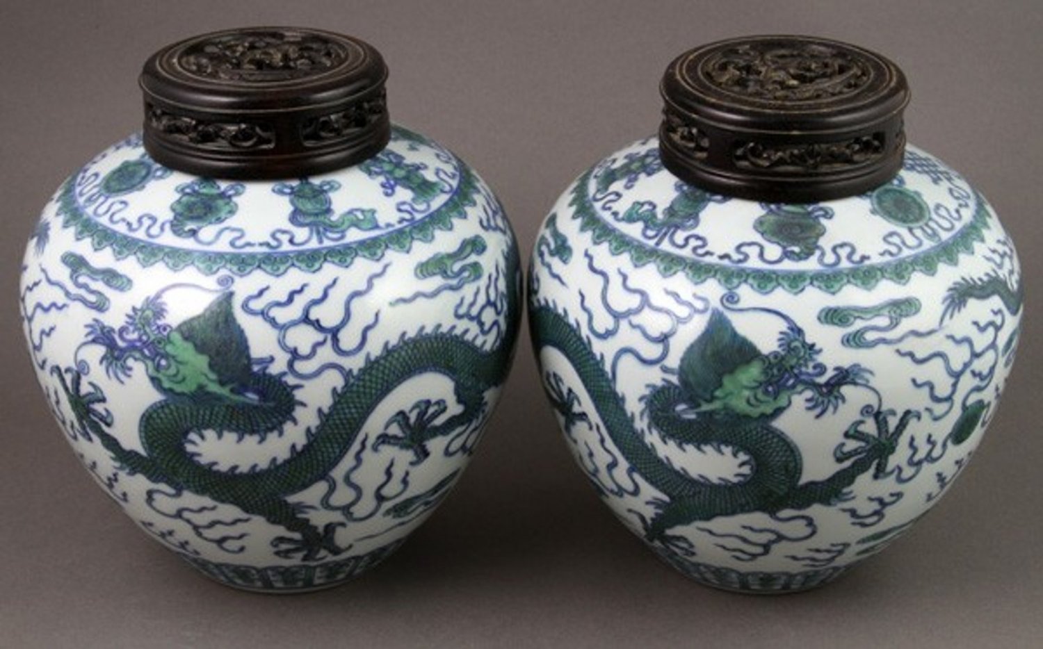 Chinese 18th C. Ginger Jars