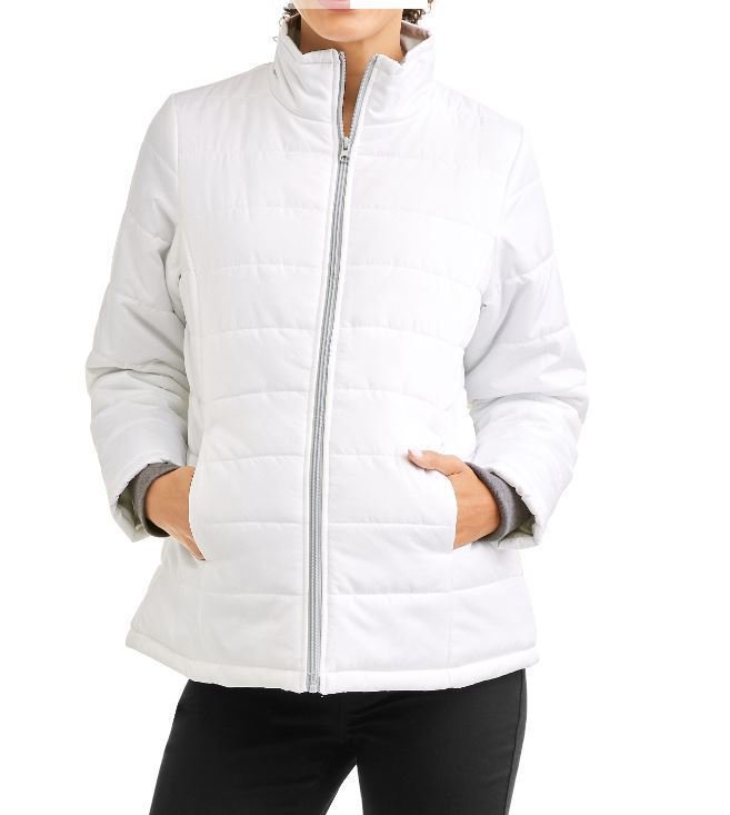 NWT Pregnant Faded Glory Maternity Lightweight Bubble Jacket Women's