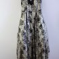 Black and Gold Sequined High-Low Calvin Klein V-neck formal gown