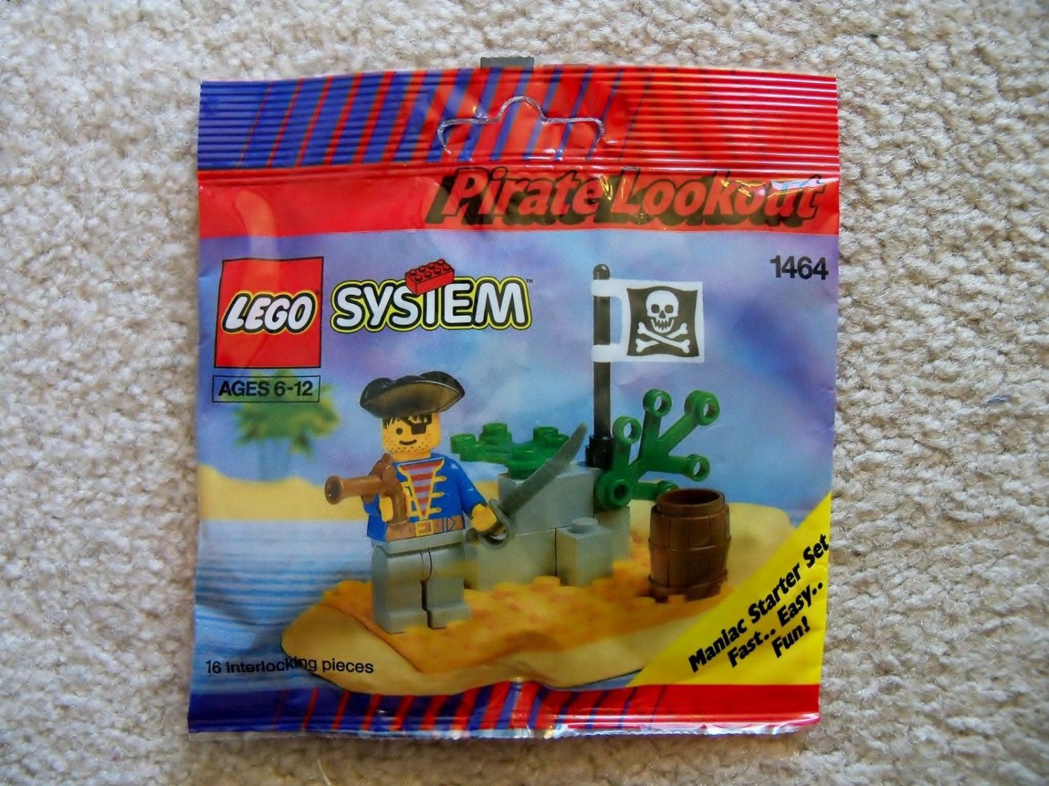 LEGO 1464/1696 System Pirates Series Pirate Lookout Retiered and Rare