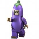 Minifigure Boy With Eggplant Costume Lego compatible Building Blocks Toys