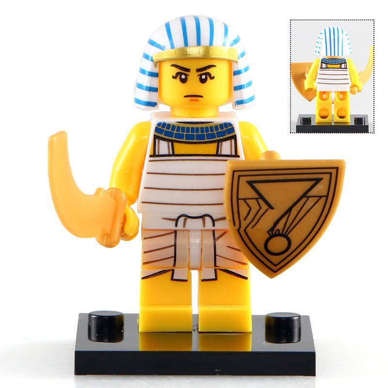 Minifigure Ancient Egyptian Warrior History Lego compatible Building