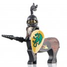 Minifigure Medieval Centaur Green Dragon Knight Castle Lego compatible Building Blocks