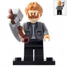 Minifigure Thor Gray Hoody with Stormbreaker Marvel Super Heroes Lego compatible Building Blocks