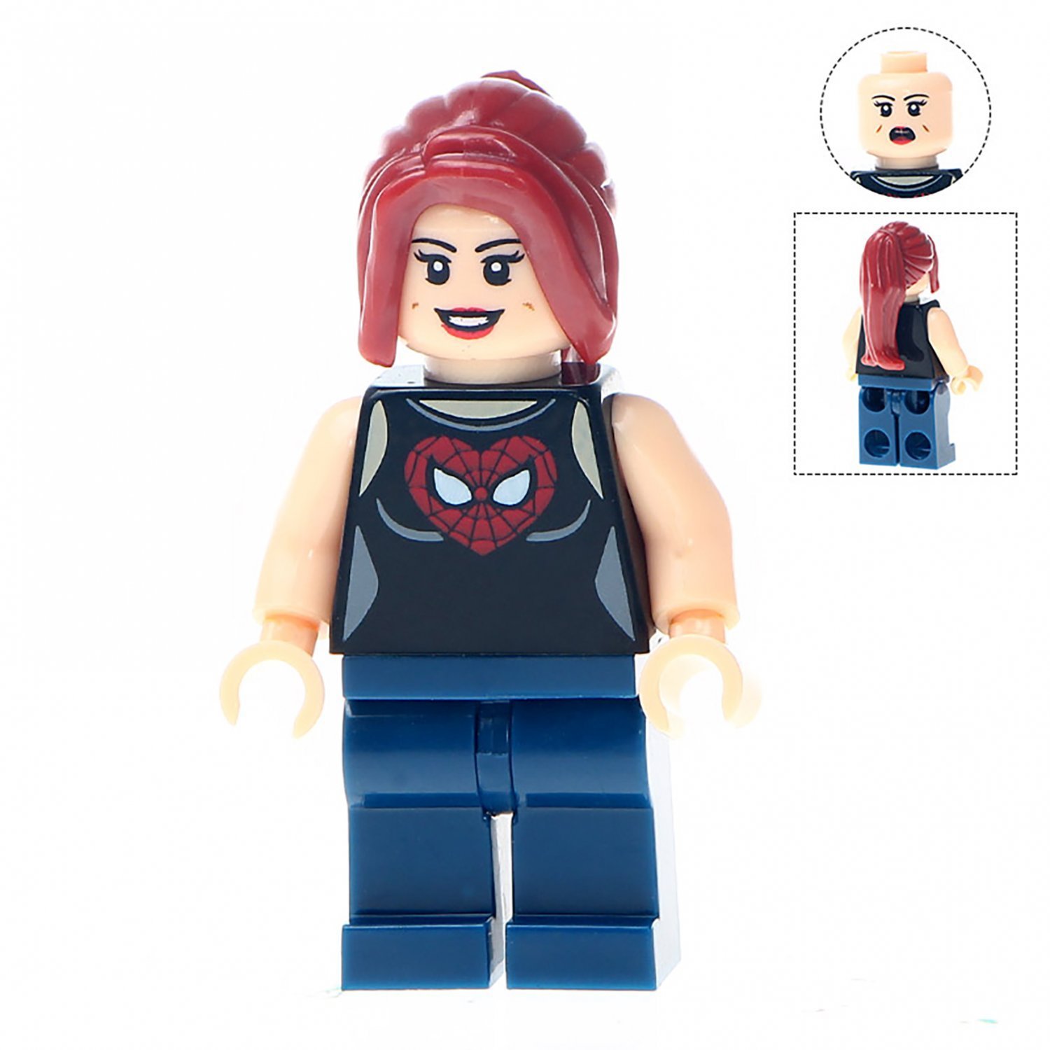 Minifigure Mary Jane Watson from Spier-man Marvel Super Heroes Lego compatible Building Blocks Toys