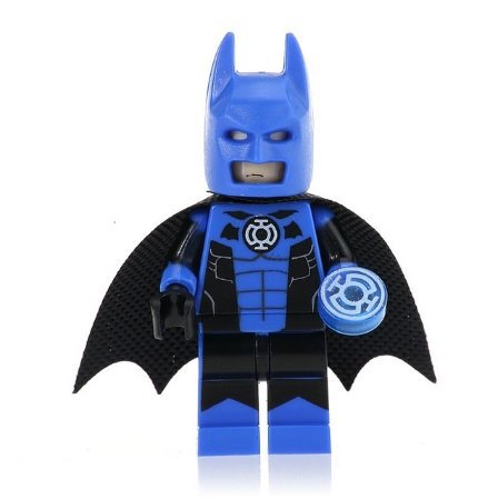 Minifigure Batman Blue Lantern Style DC Comics Super Heroes Building Lego Blocks Toys