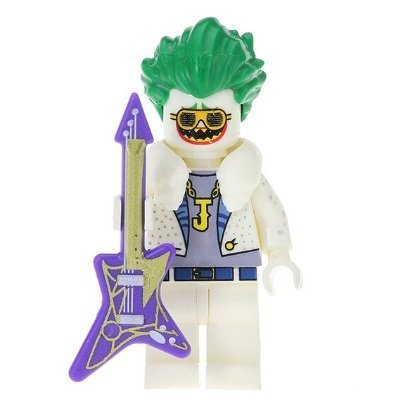 Minifigure Joker with Guitar White Suit DC Comics Super Heroes Building Lego Blocks Toys