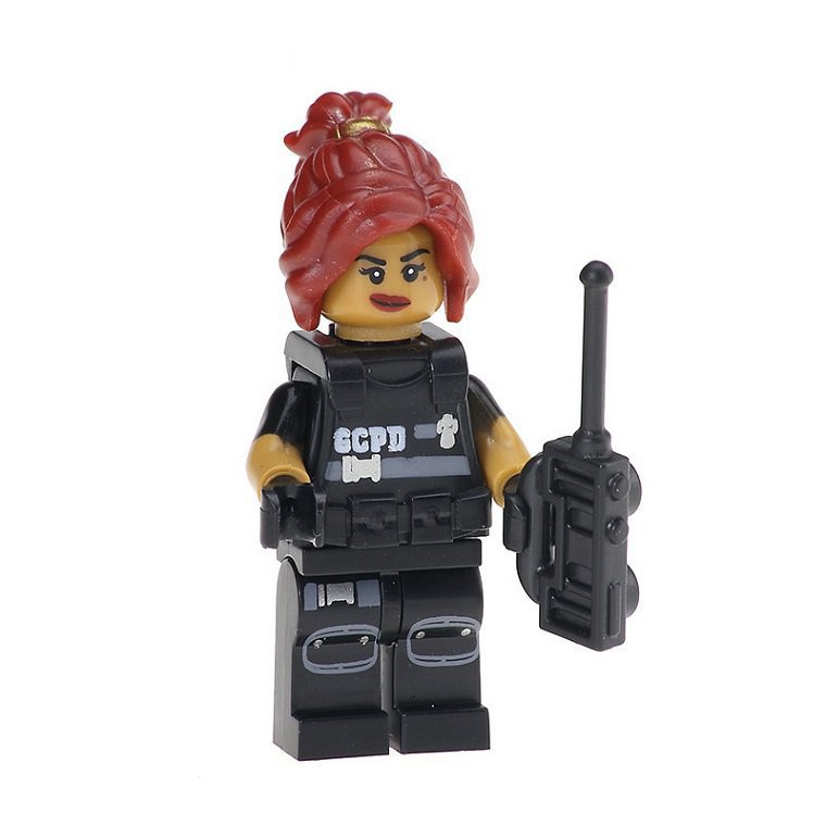 Minifigure Barbara Gordon SWAT Suit Batman Movie DC Comics Super Heroes Building Lego Blocks Toys